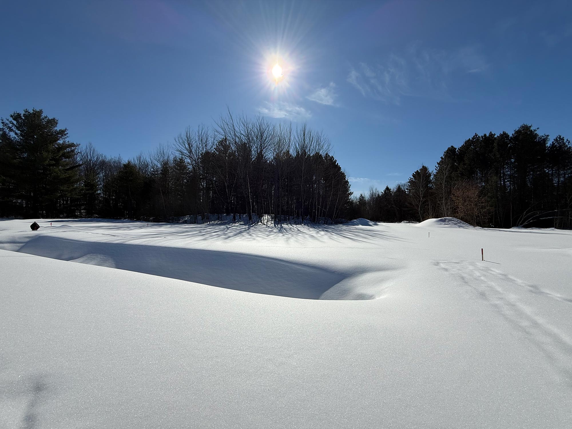 Terrain 13 — paysage hivernal